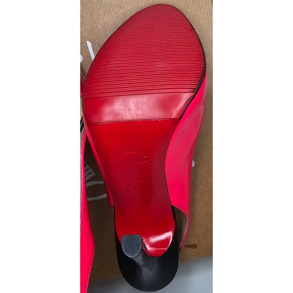 Christian Louboutin Flo slingback pump in hot pink patent leather - Picture 8 of 14